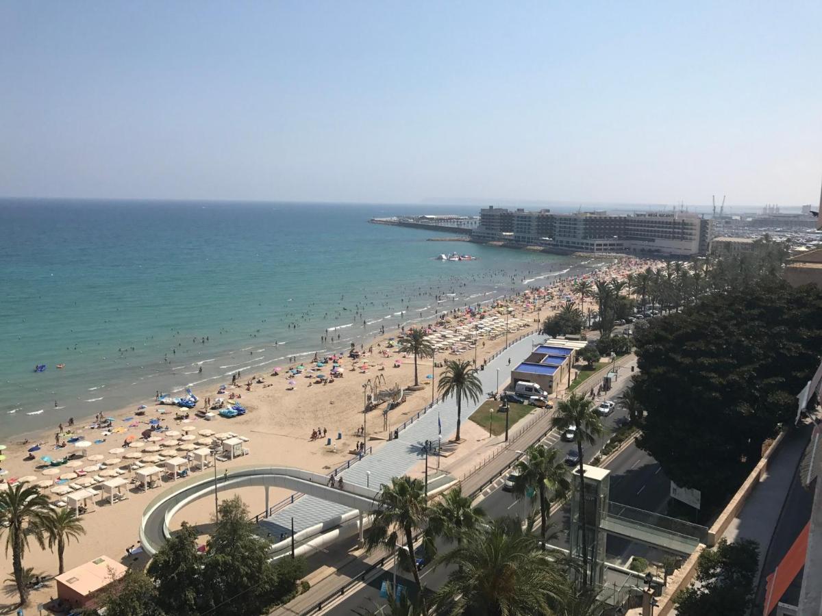 Atico De Lujo Con Vistas Al Mar, Primera Linea Playa Del Postiguet Alicante Eksteriør billede
